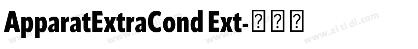 ApparatExtraCond Ext字体转换 ApparatExtraCond Ext字体转换